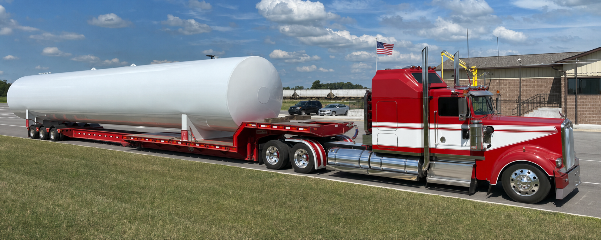 Actual specialized open-deck shipment coordinated by JRN