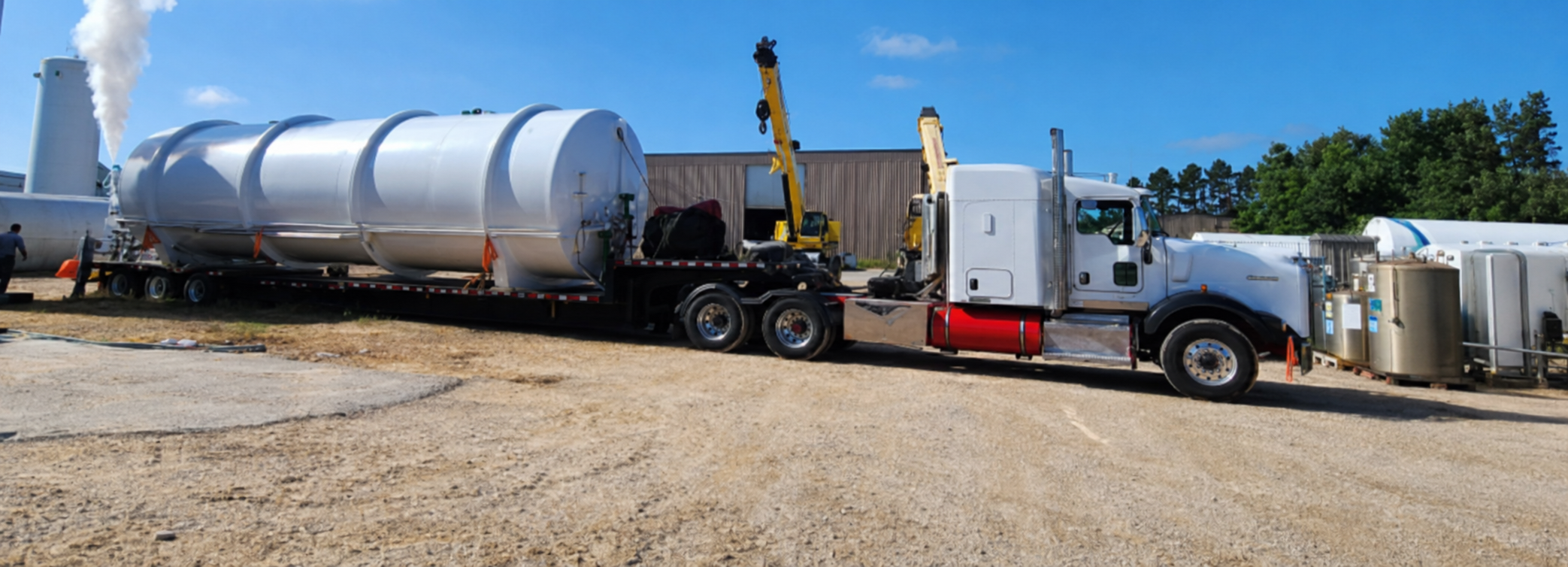 Actual industrial tank shipment coordinated by JRN